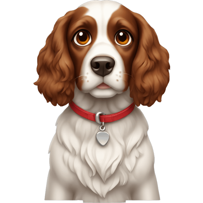 Spaniel dog red  emoji