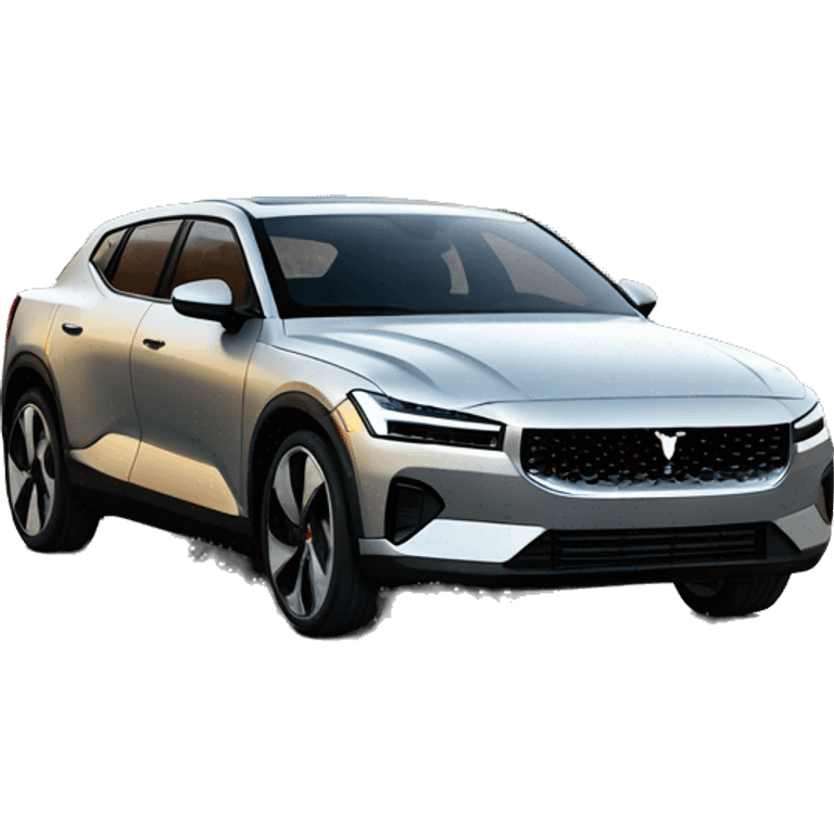 polestar 2 electric car golden emoji