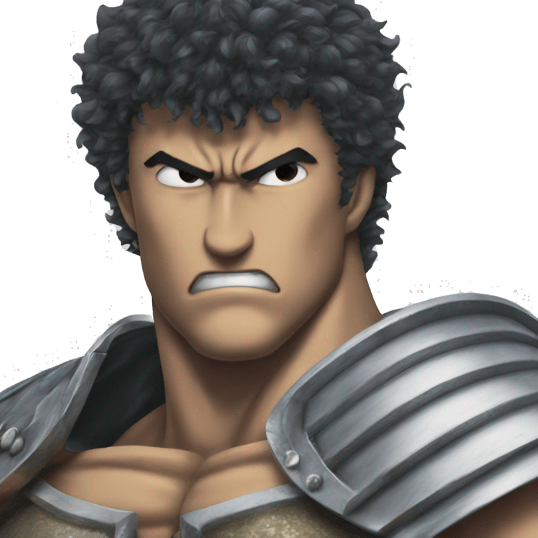 Guts from Berserk shows his biceps emoji