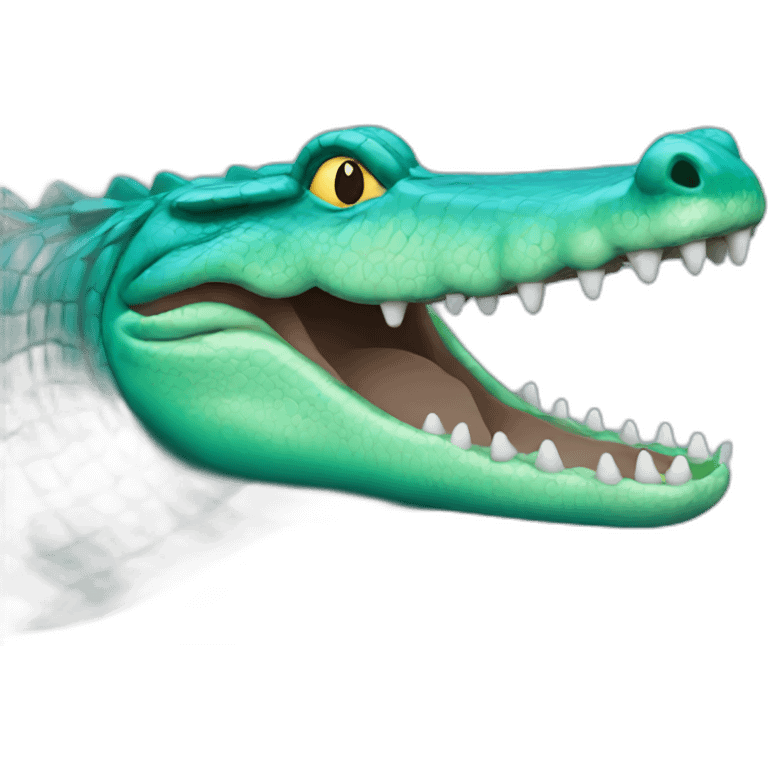 teal croc emoji