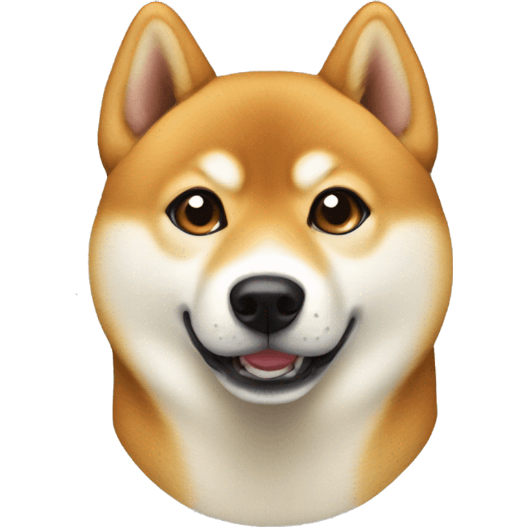 shiba inu indoors looking at viewer no eyebrows emoji