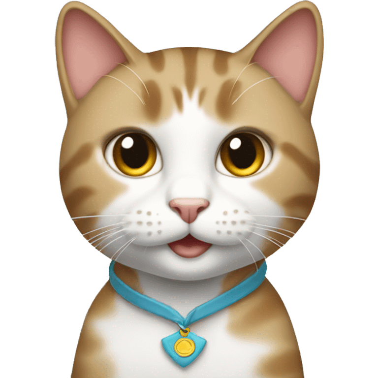  female cat getting a  promotion emoji