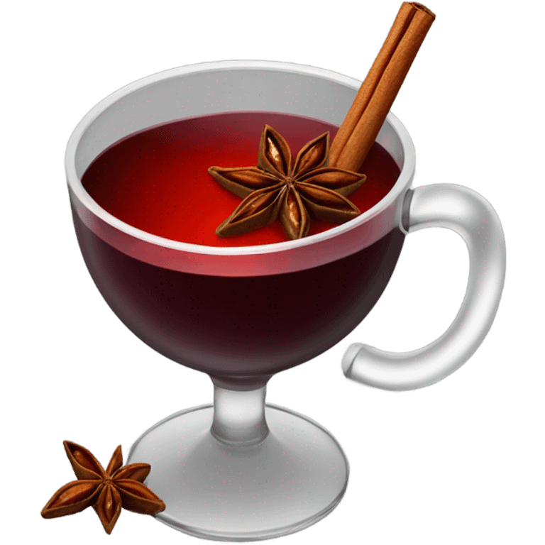 Mulled wine with star anise emoji