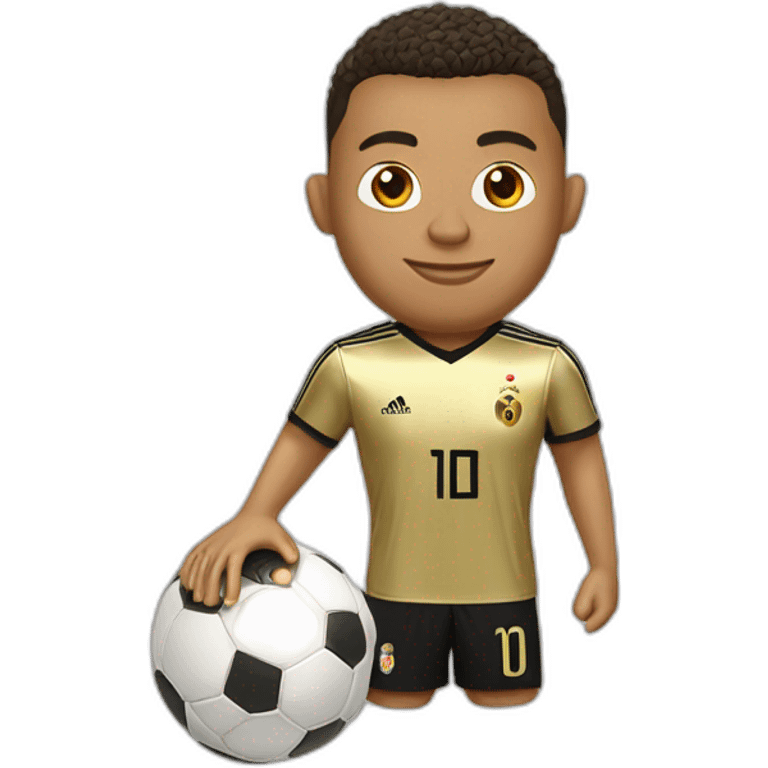 ronaldo porte le ballon d'or emoji