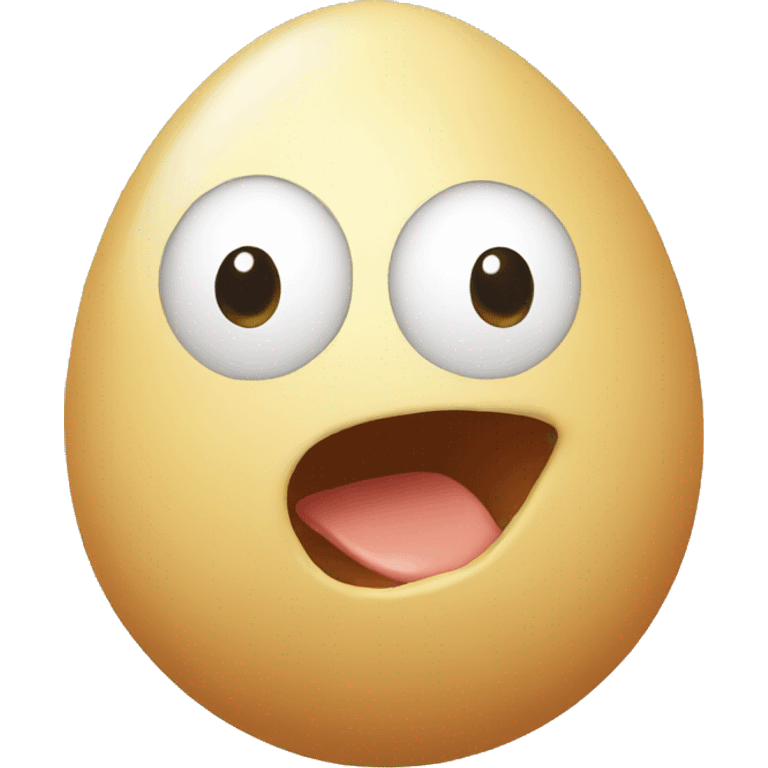 Egg knocking emoji