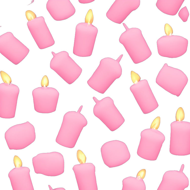 Candle light pink autumn emoji