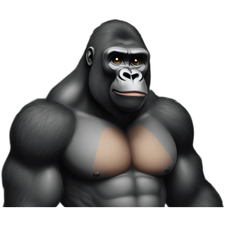 Buff Gorilla loving Kim Kardashian emoji