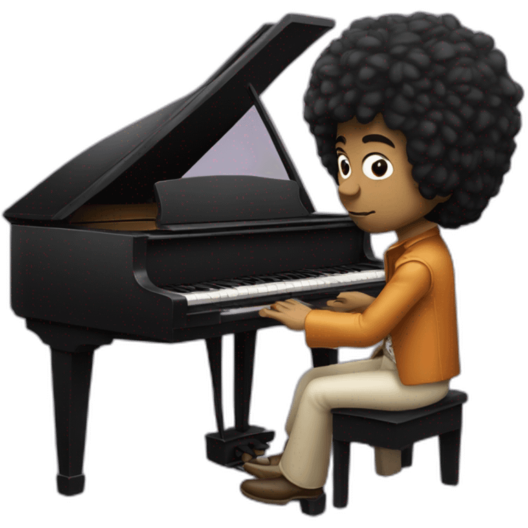 Jimi hendrix playing piano emoji