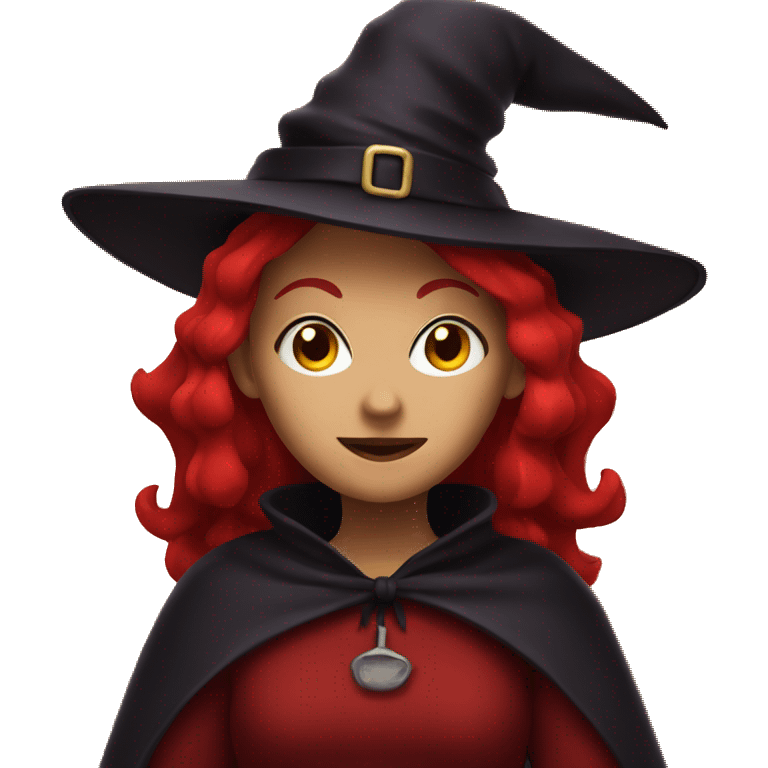 A witch that is red emoji