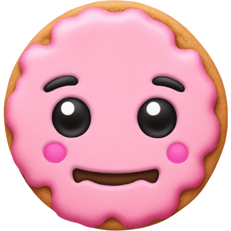 pink cookie emoji