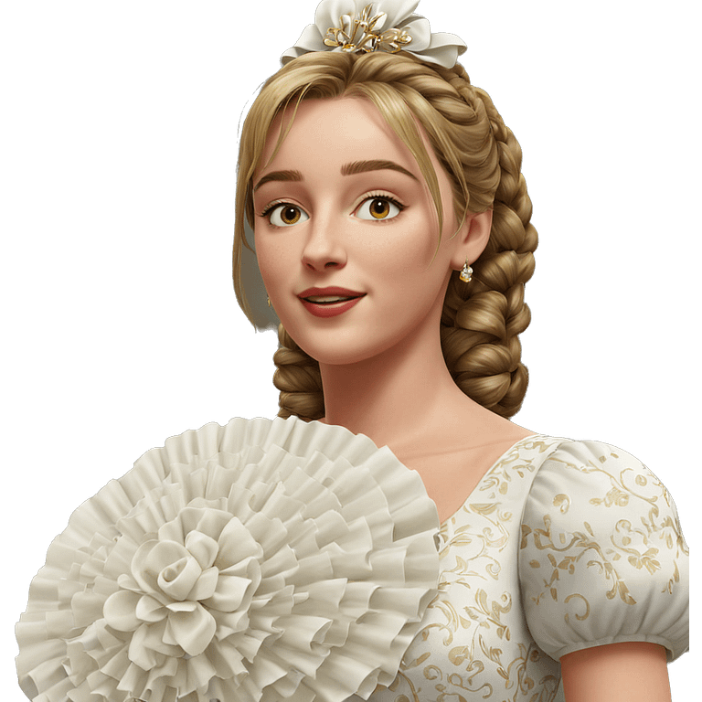 elegant girl in beautiful dress emoji