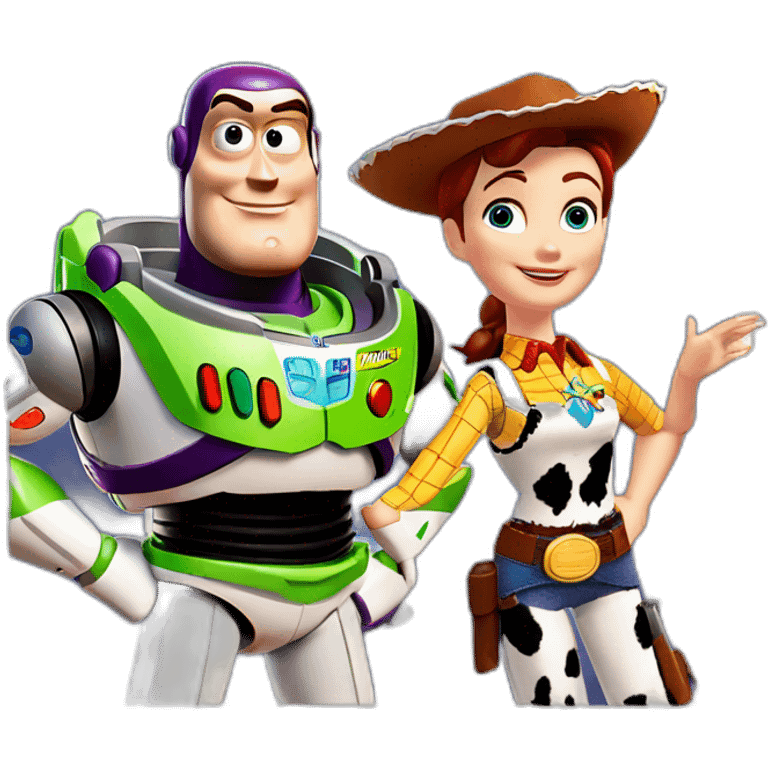 Toy Story buzz lightyear and woody emoji