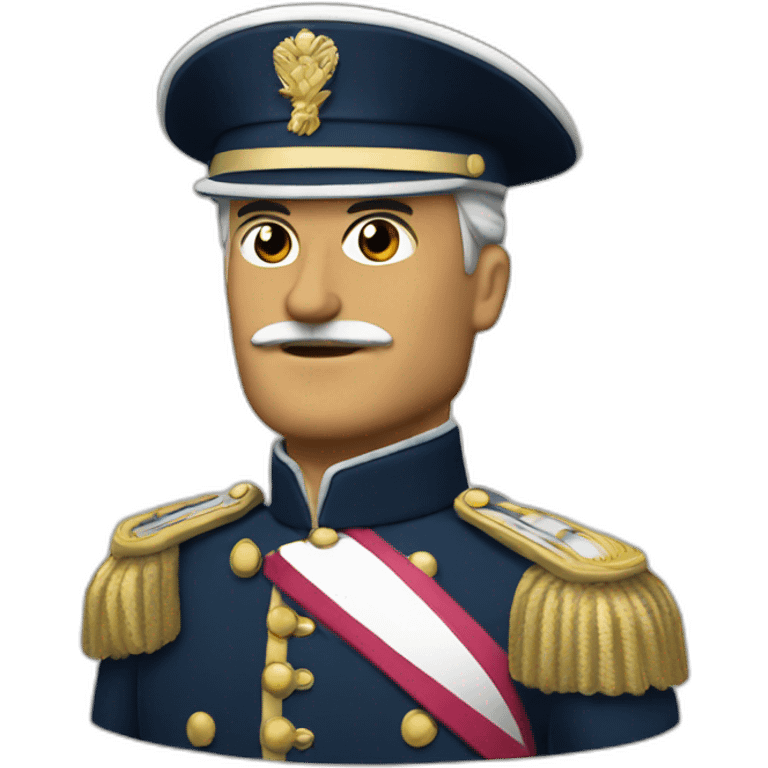 A colonel of the french army emoji