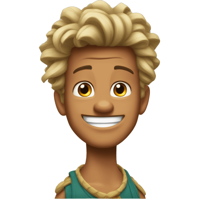 Milo Thatch  (Disney Atlantis) Smiling in a goofy way emoji