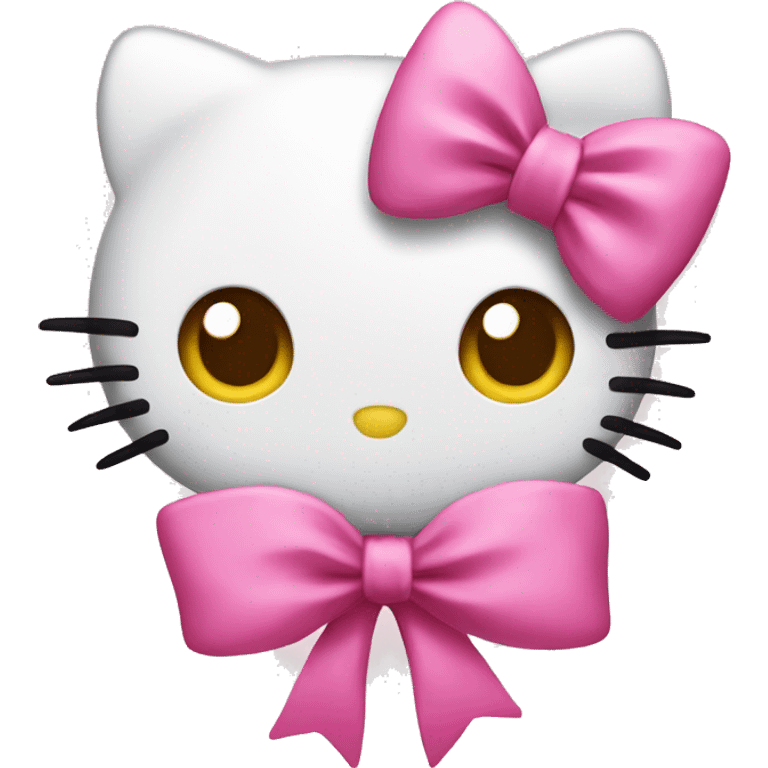 Hello kitty and pink bows  emoji