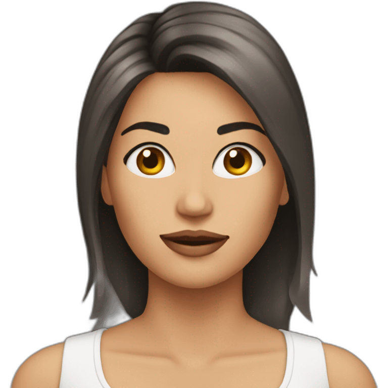 Mujer botox emoji