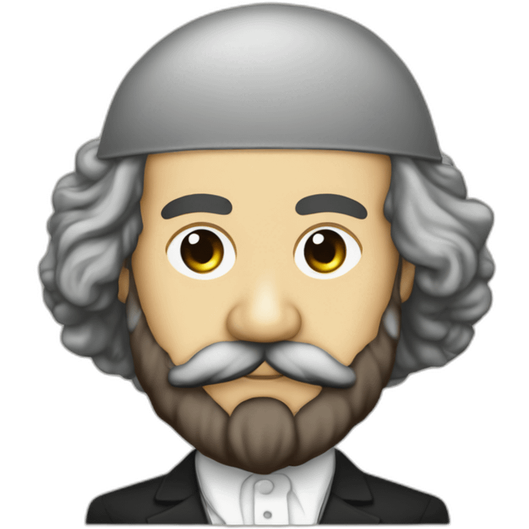 karl marx kippah to his head emoji