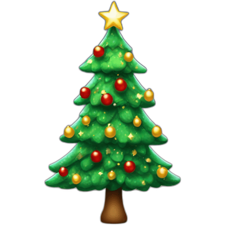 Sapin de Noël scintillant emoji