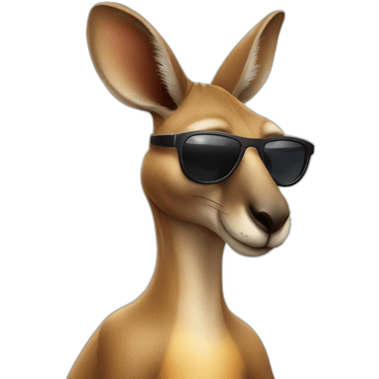  Kangaroo wearing sunglasses  emoji