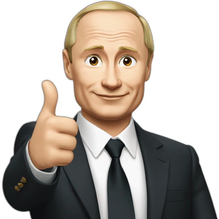 putin gives a thumbs up emoji