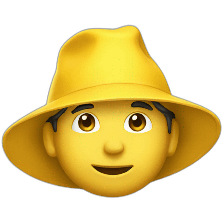 Yellow hat boy emoji