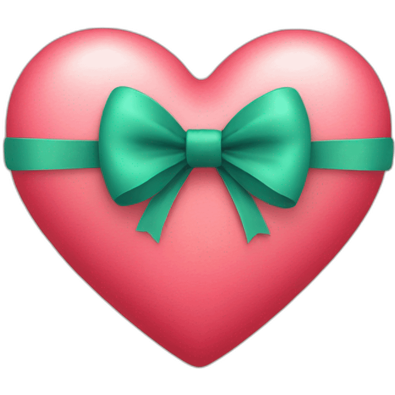 Heart with bow emoji