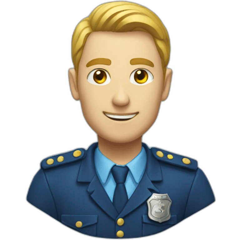 Badge bleu emoji