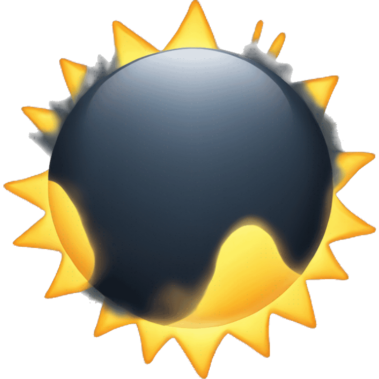 The Sun, realistic emoji