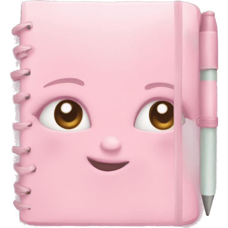 pastel pink journal emoji