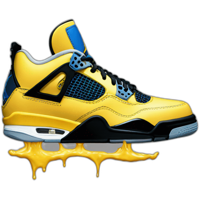 Jordan 4 thunder emoji