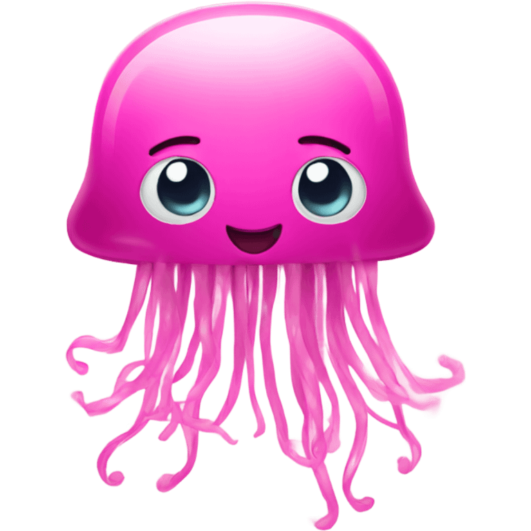 Pink jellyfish emoji