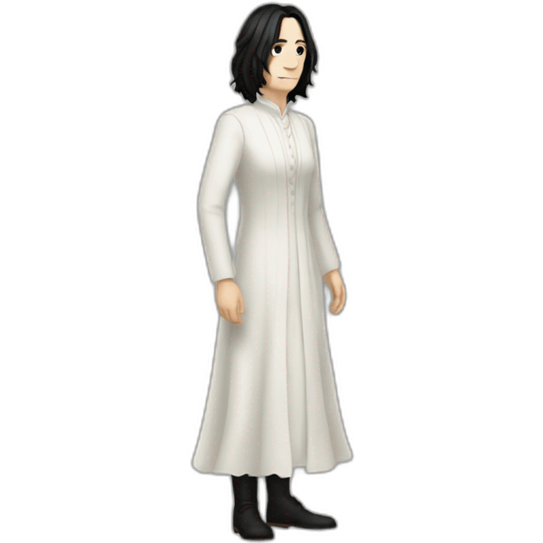 snape in white dress full body emoji