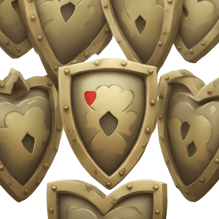 an heart shield emoji