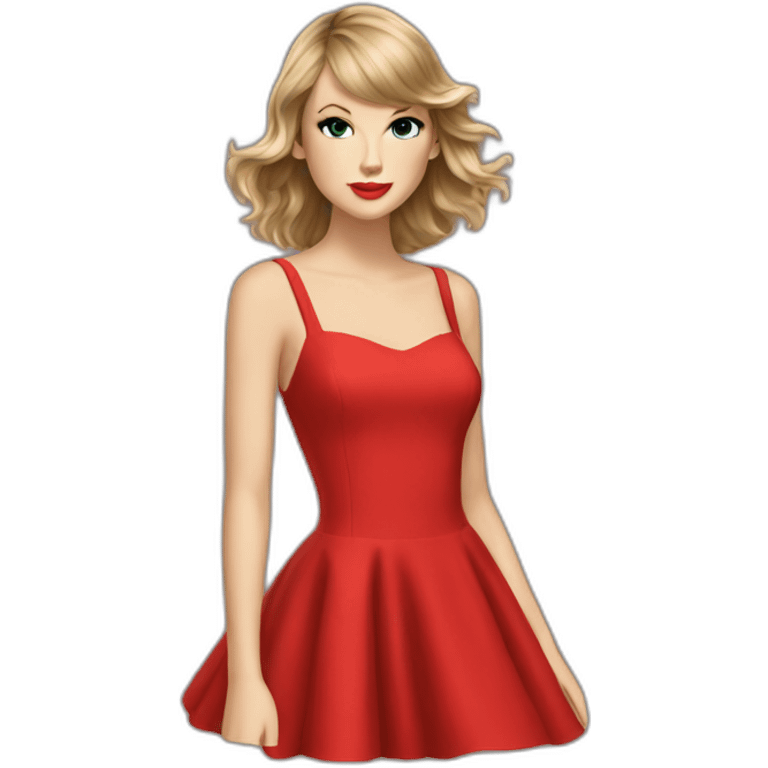 taylor swift red dress emoji