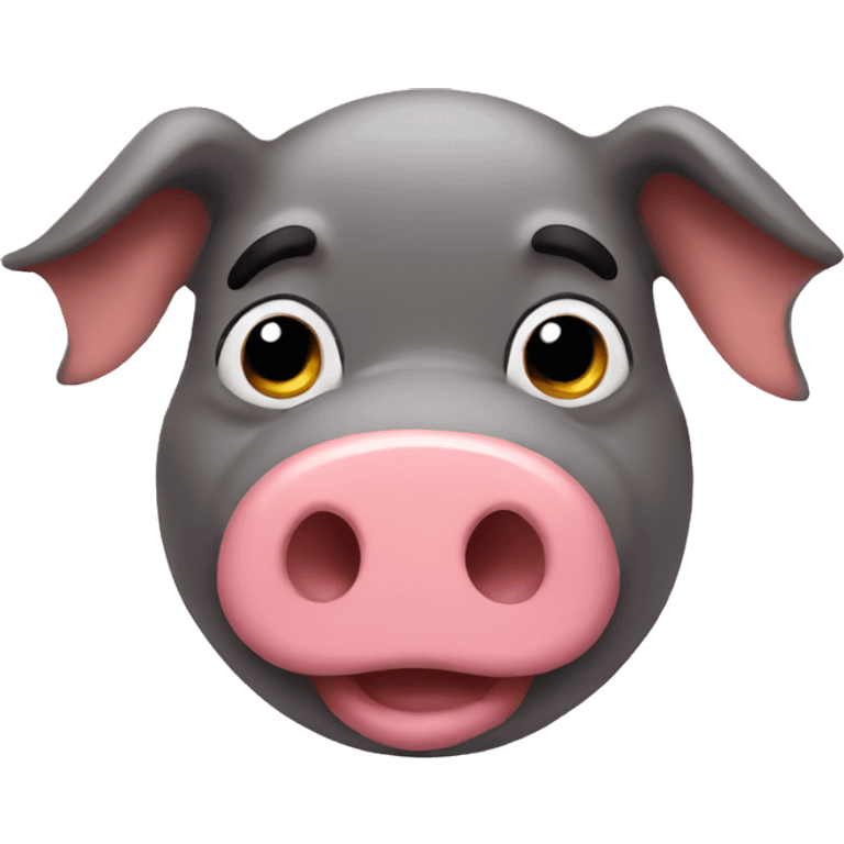 Big pig head emoji