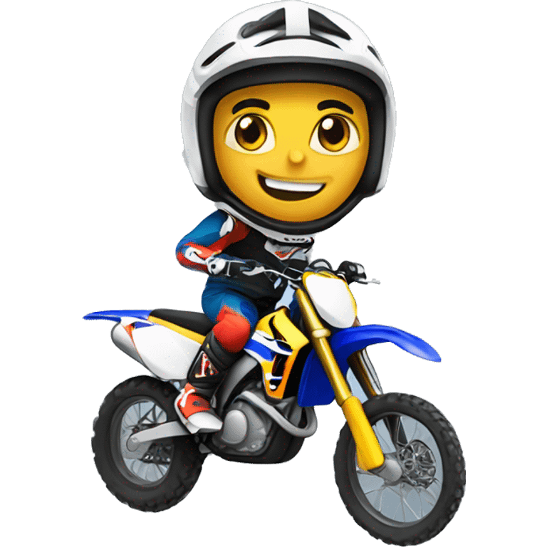 Motocross rider emoji