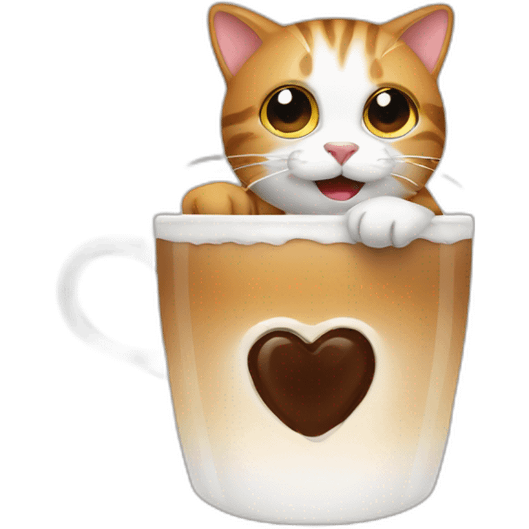 Cats and coffe emoji