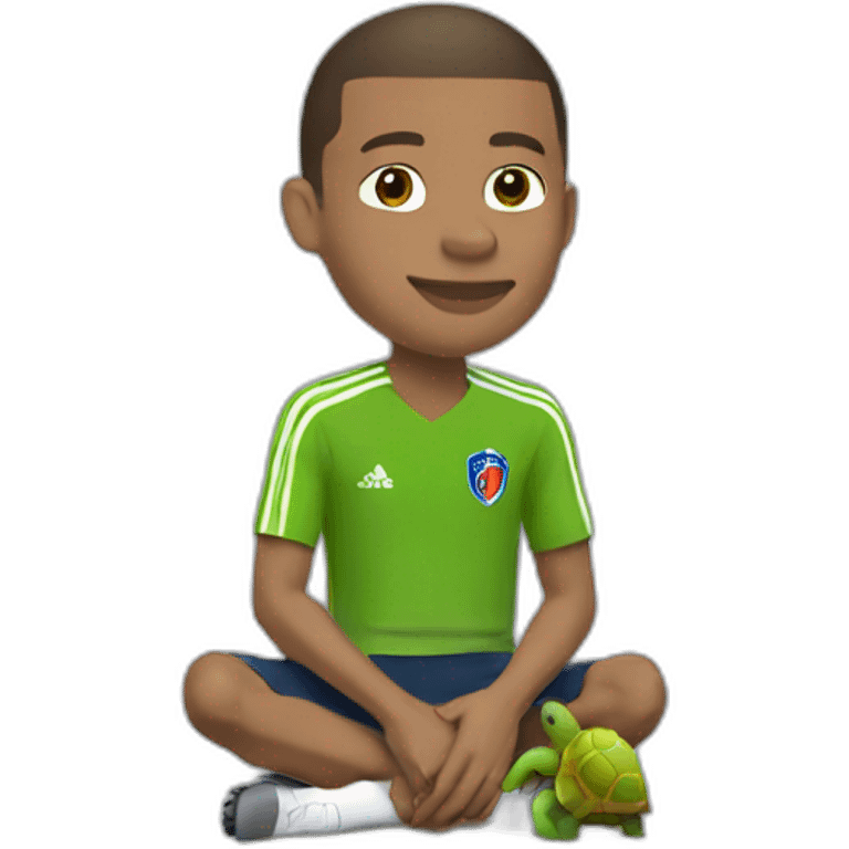 mbappe qui ressemble a tortue emoji