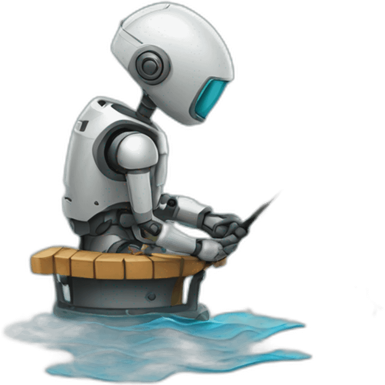 robot fishing emoji