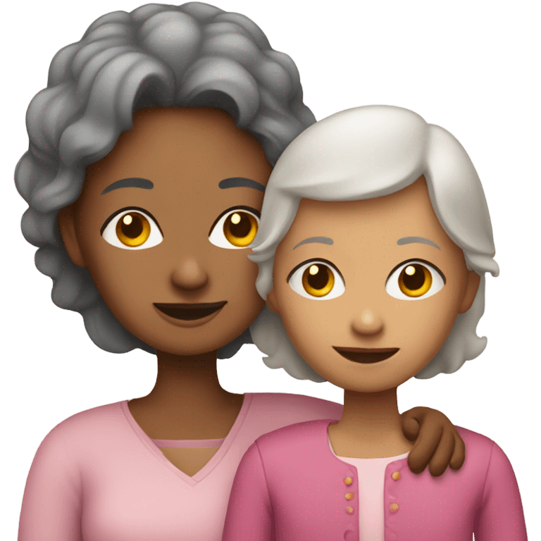 Grandmother with a girl emoji