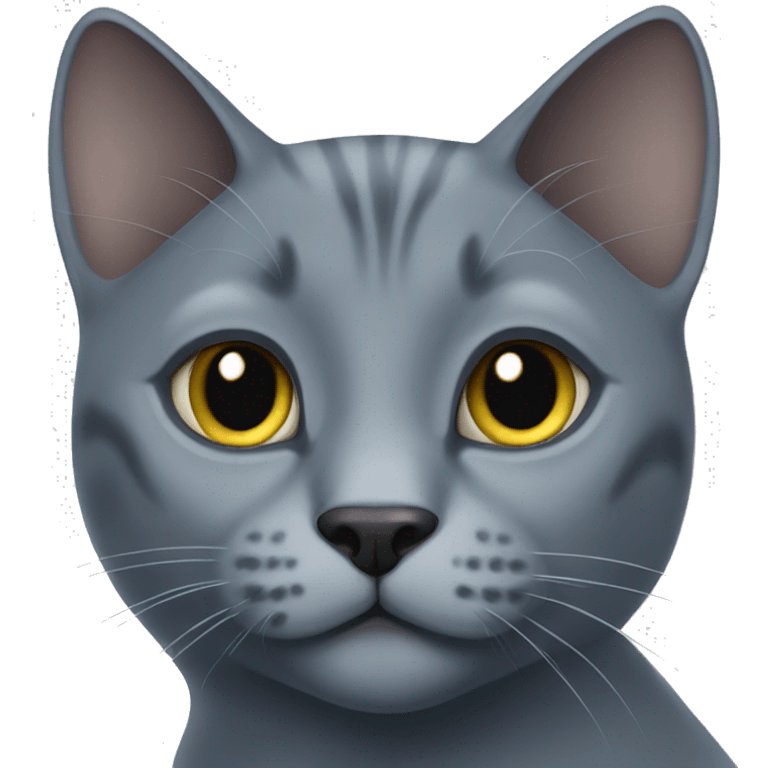 Large russian blue cat emoji