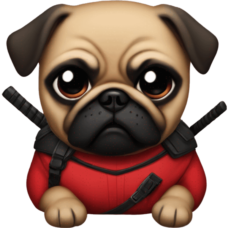 deadpool pug emoji