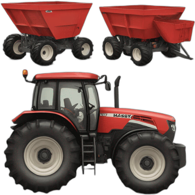 Massey ferguson avec benne emoji