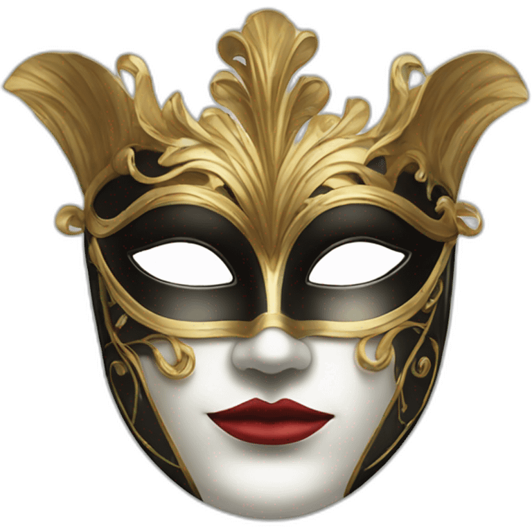 venetian mask and univetsity emoji