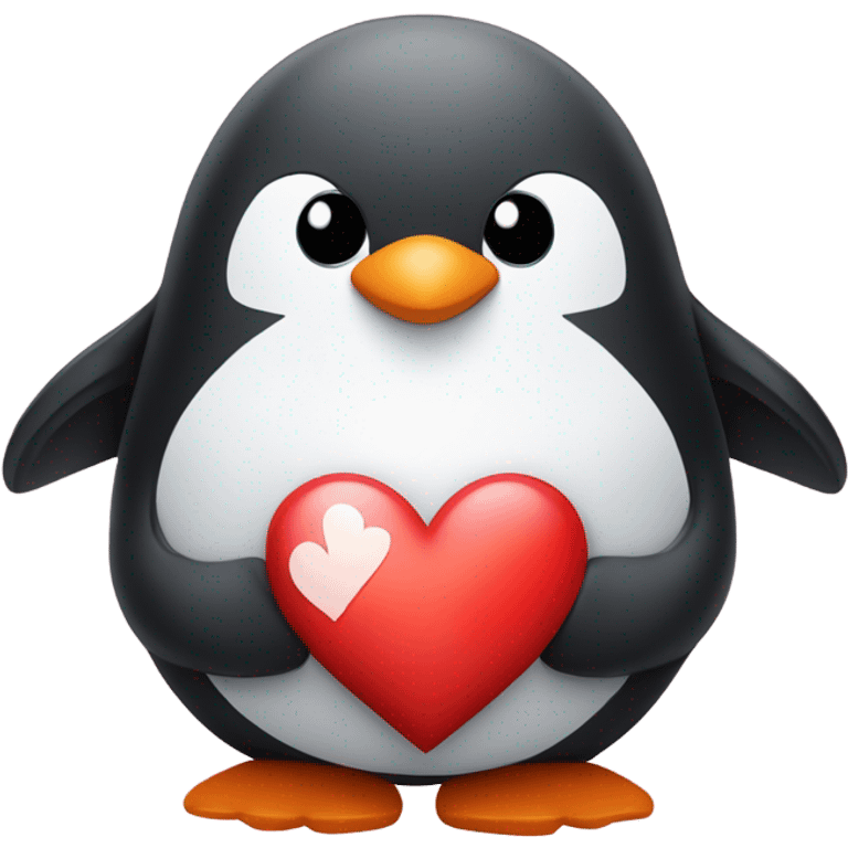 Penguin with heart  emoji