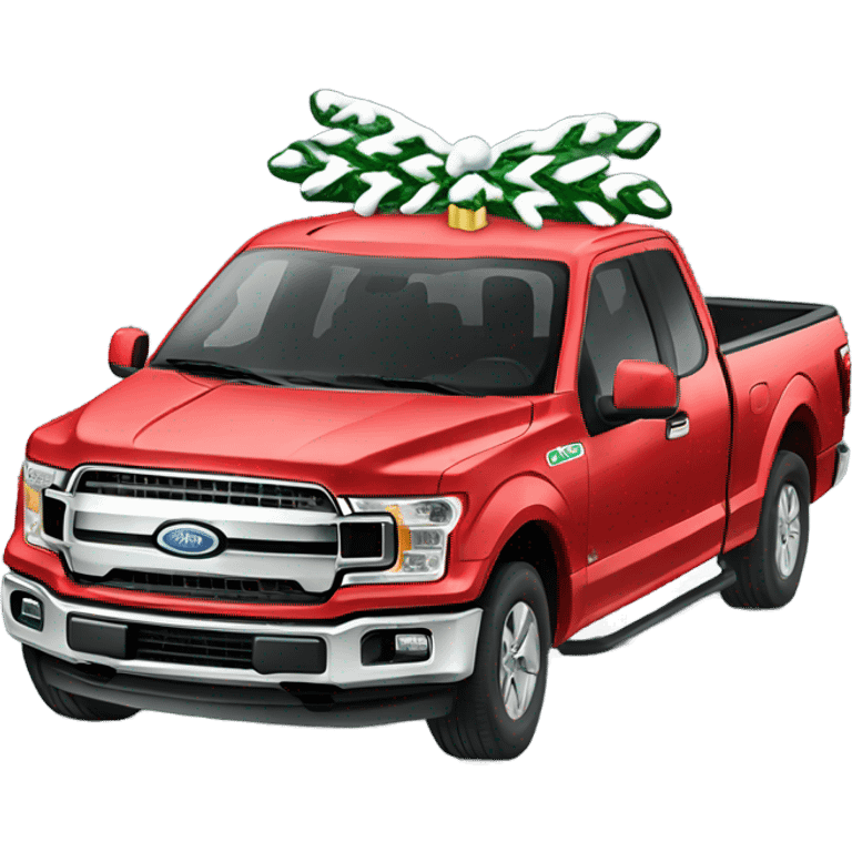 Christmas F-150 emoji