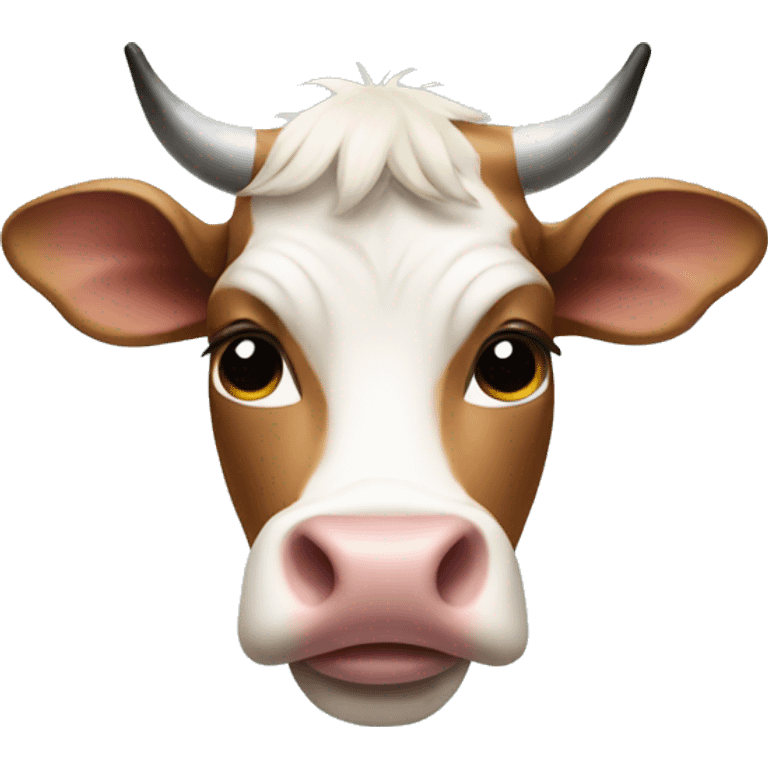 Cow wearing a bra emoji