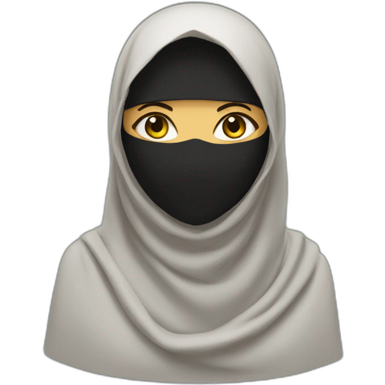 Saudi niqab women emoji