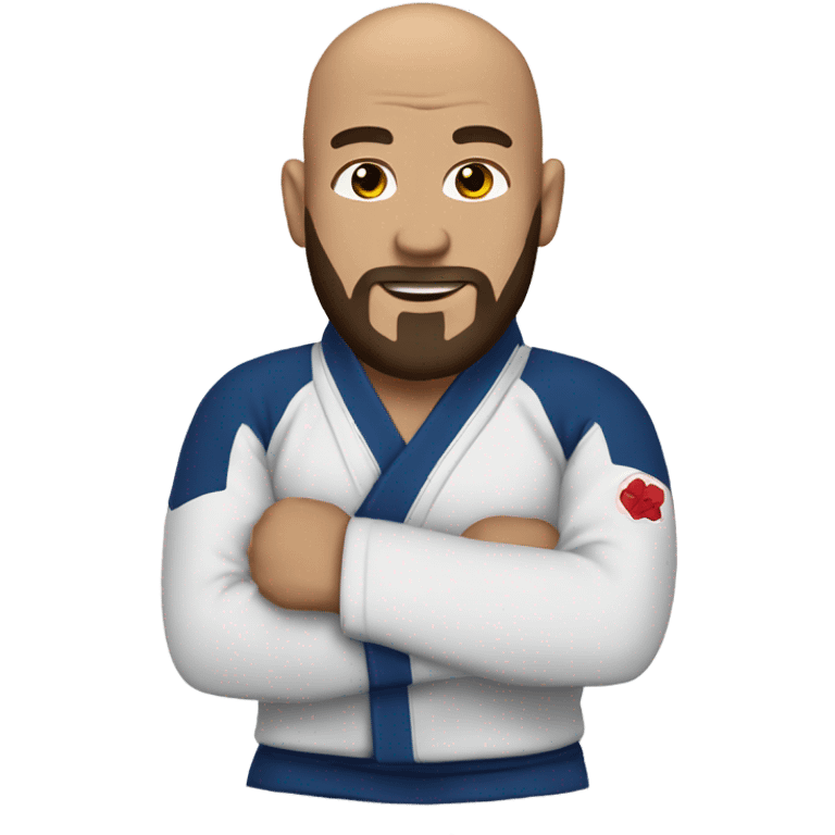 A bald bearded guy in a jiu jitsu gi  emoji