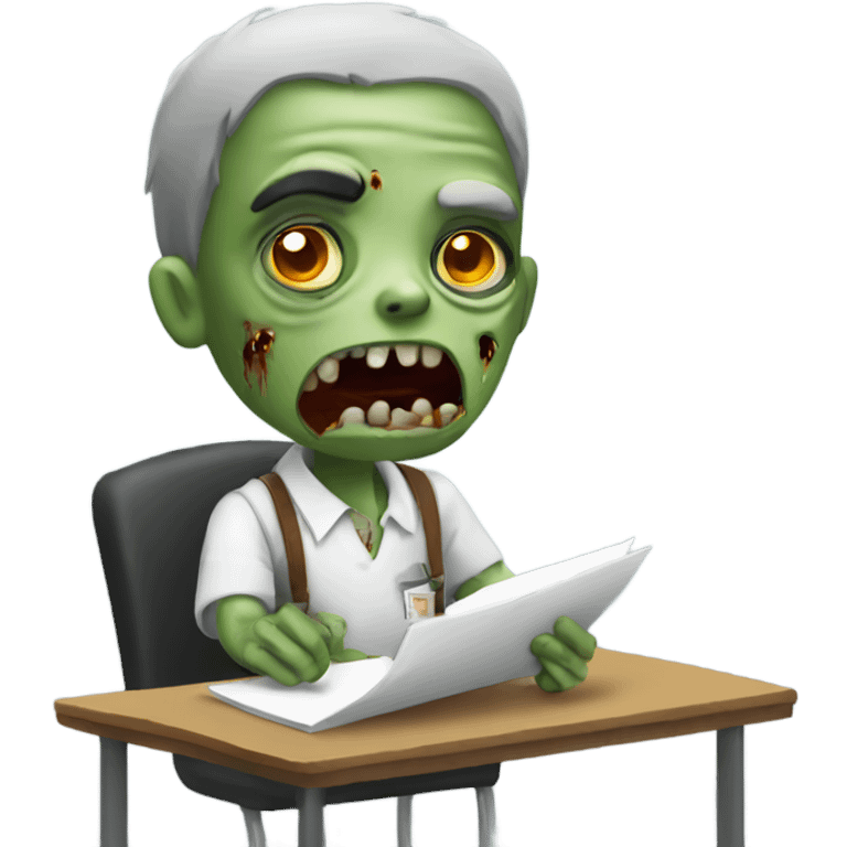 zombie in class  emoji